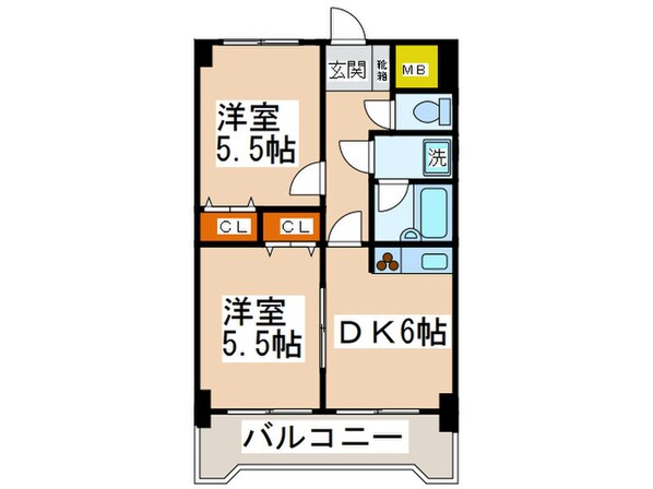 ライオンズプラザ海老名の物件間取画像